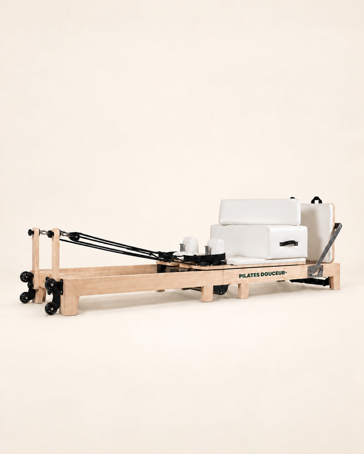 Reformer Pliable Bois — Blanc, vue d’ensemble avant