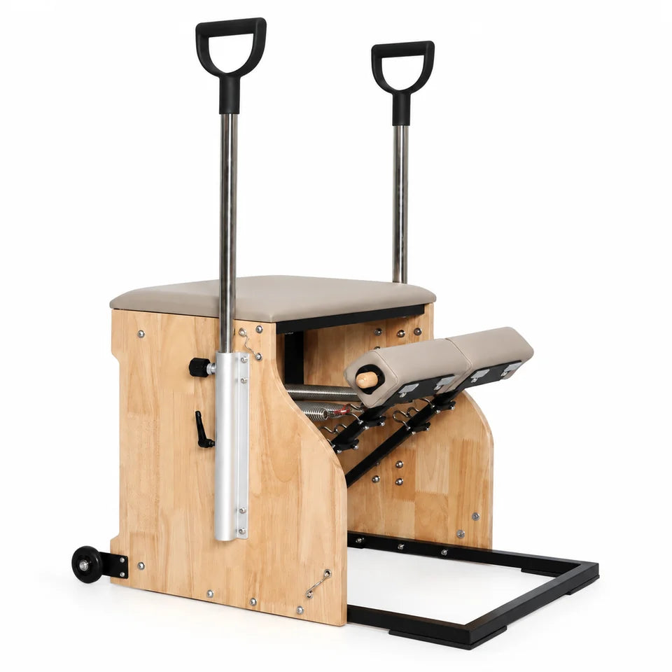 Chaise Pilates à pédales séparées — vue 3 — coloris beige