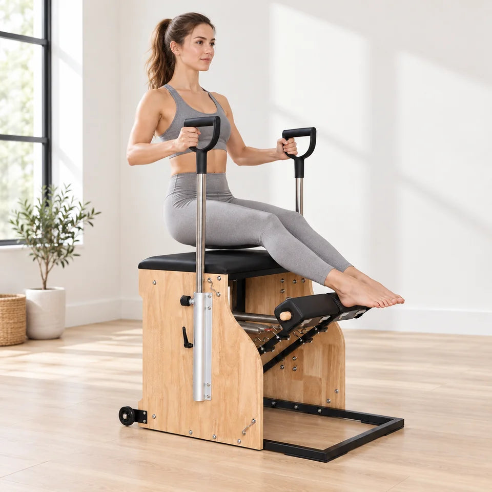 Chaise Pilates à pédales séparées — vue 5 — en situation — séance à la maison