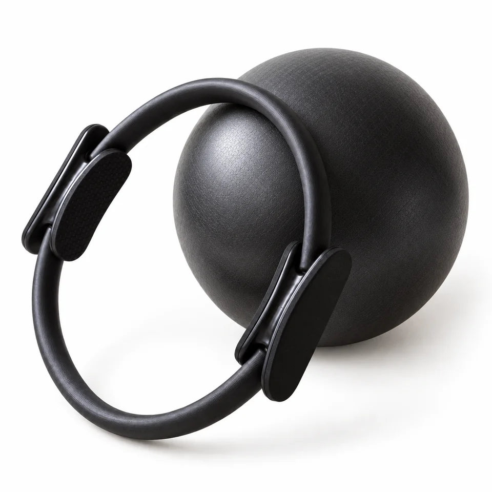 Duo Pilates — Balle & anneau — vue 2 — packshot — autre angle