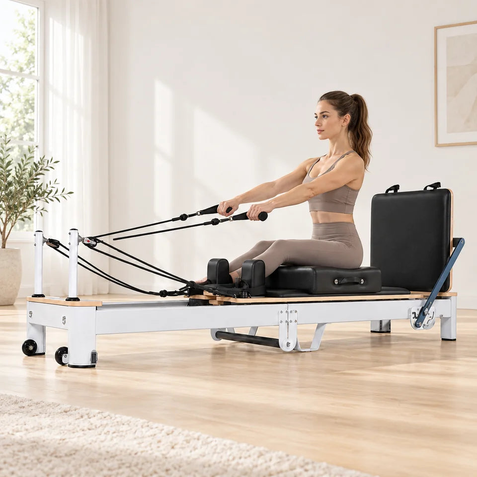 Reformer Pliable Aluminium — vue 7 — en situation — exercice assis