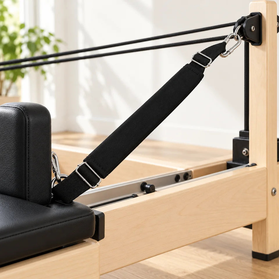 Sangles de pieds pour reformer — vue 3 — en situation — monté sur un reformer