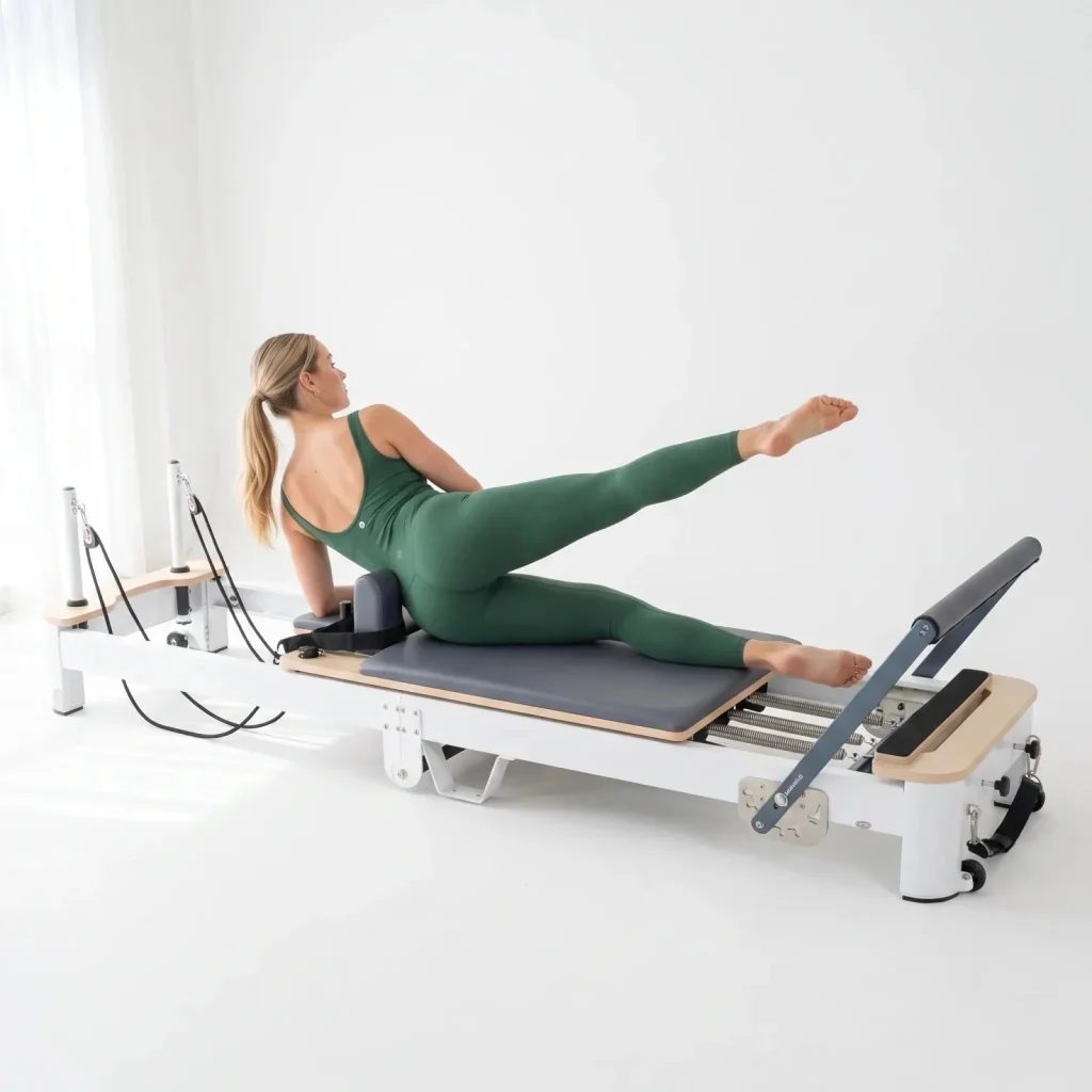 Sammenklappelig pilates reformer i aluminium – billede 15
