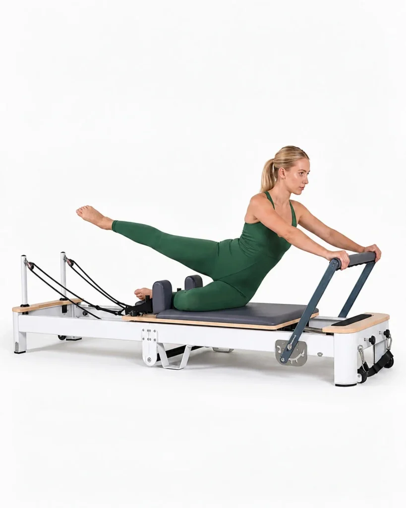 Sammenklappelig pilates reformer i aluminium – billede 4